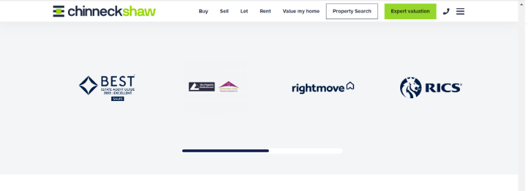 Logos of accredited property organisations used on Chinneck Shaw estate agent website to demonstrate credentials as a trusted estate agent. 